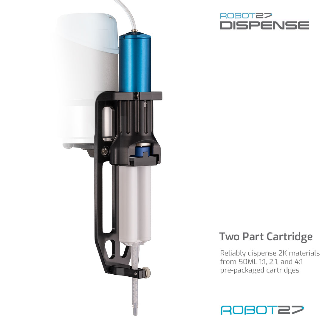 Robot27 Dispense Two Part product and specs for Material Dispensing